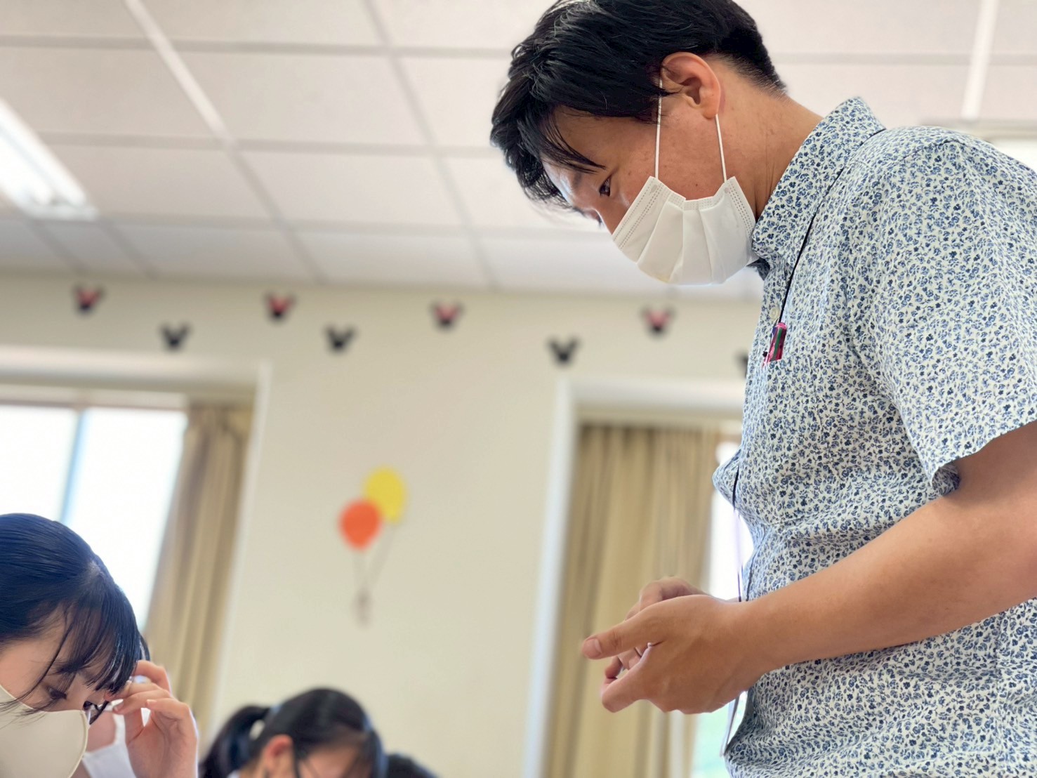 放課後学習のフォローの様子